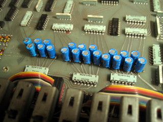 New Capacitors Lower Voice Board