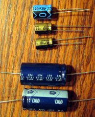 New Capacitors, Lined Up And Waiting